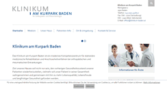 Desktop Screenshot of klinikum-baden.at